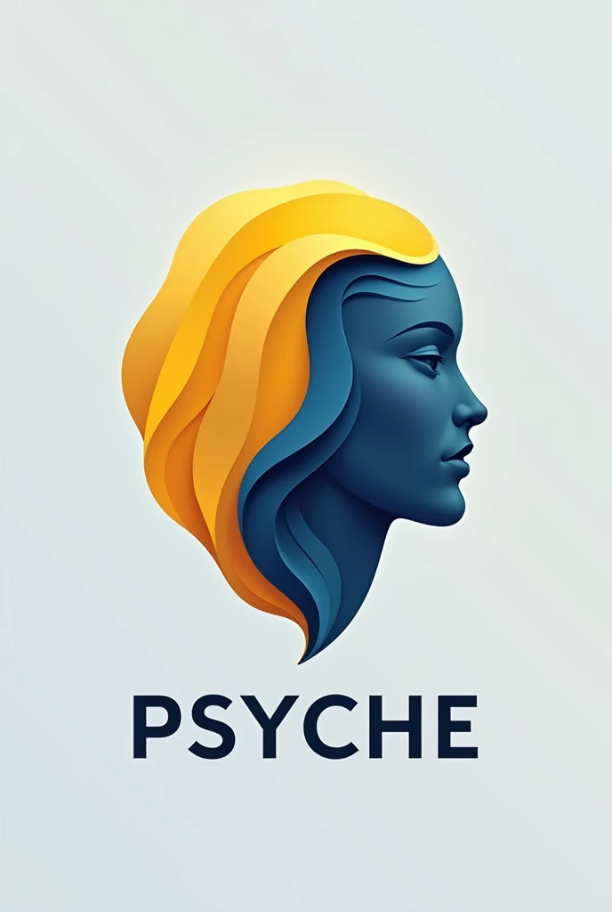 Yellow and blue Psyche logo