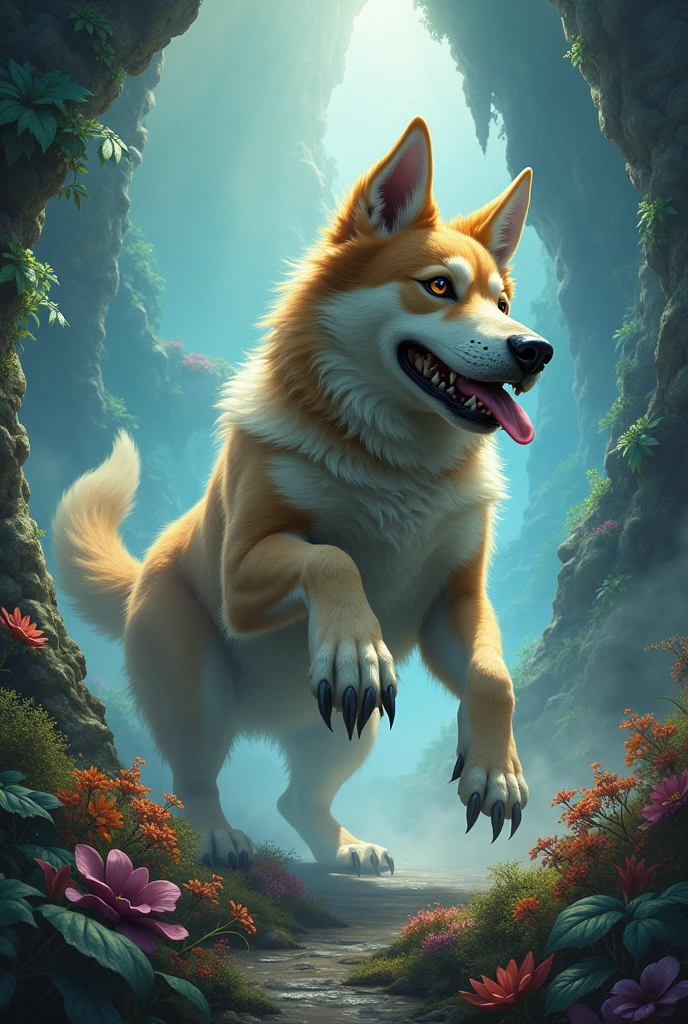 Traveling like a dog's paw