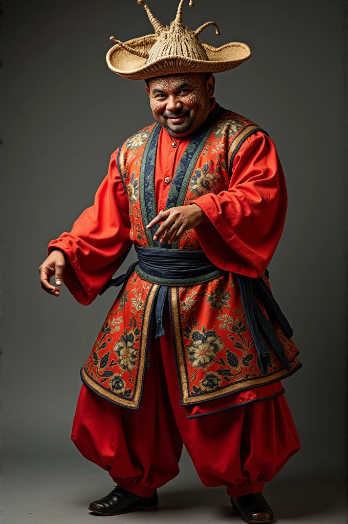 Men&#39;s Morenada dance clothing with mask 
