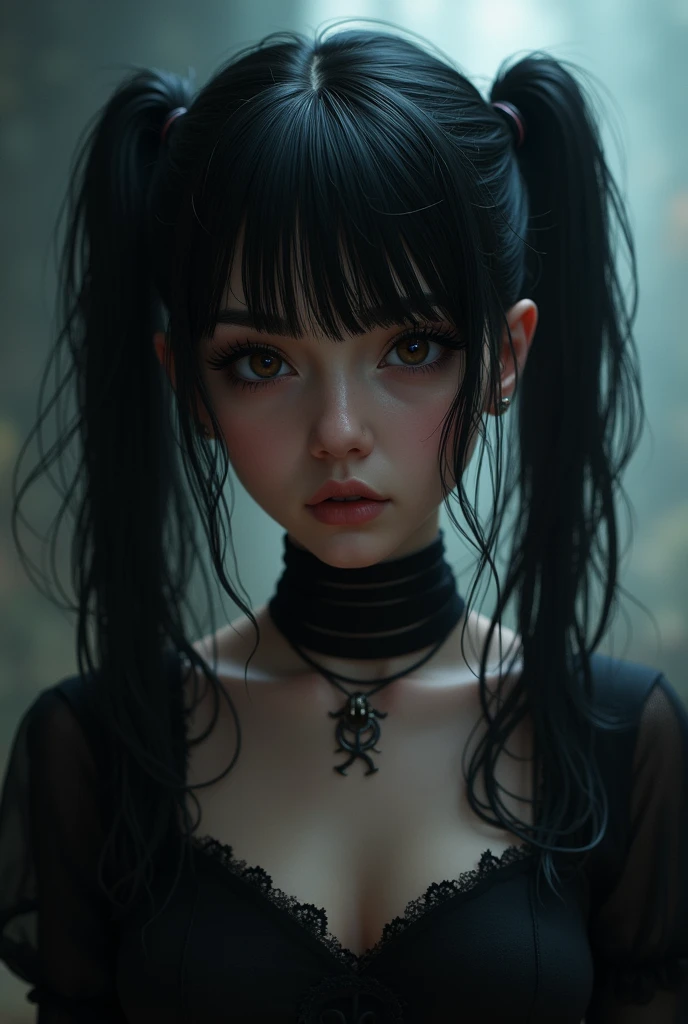 Aria Blaze a scorpio zodiac sign with pigtails modeled after  Octavia melody melancolic Choleric intj black hair color