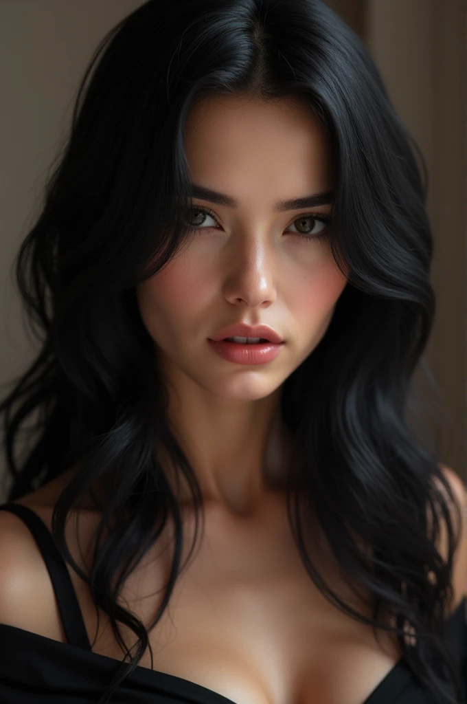 Sexy realistic black haired girl 