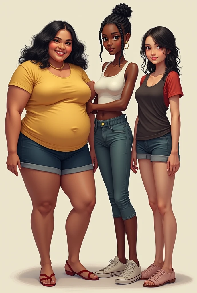 person 1:
a fat Filipino chubby girl ugly, in mini skirt, big tummy

person 2:
with a ugly thin filipino teen, medium hair

person 3:
and black american ugly big mouth sexy girl, dreadlocks

person 4:
pretty thin girl, chinese short hair, small eyes girl, white skin


(group picture)