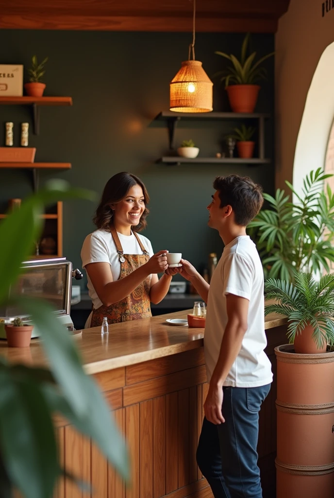 An advertisement for the brand “Café Araucaria”
