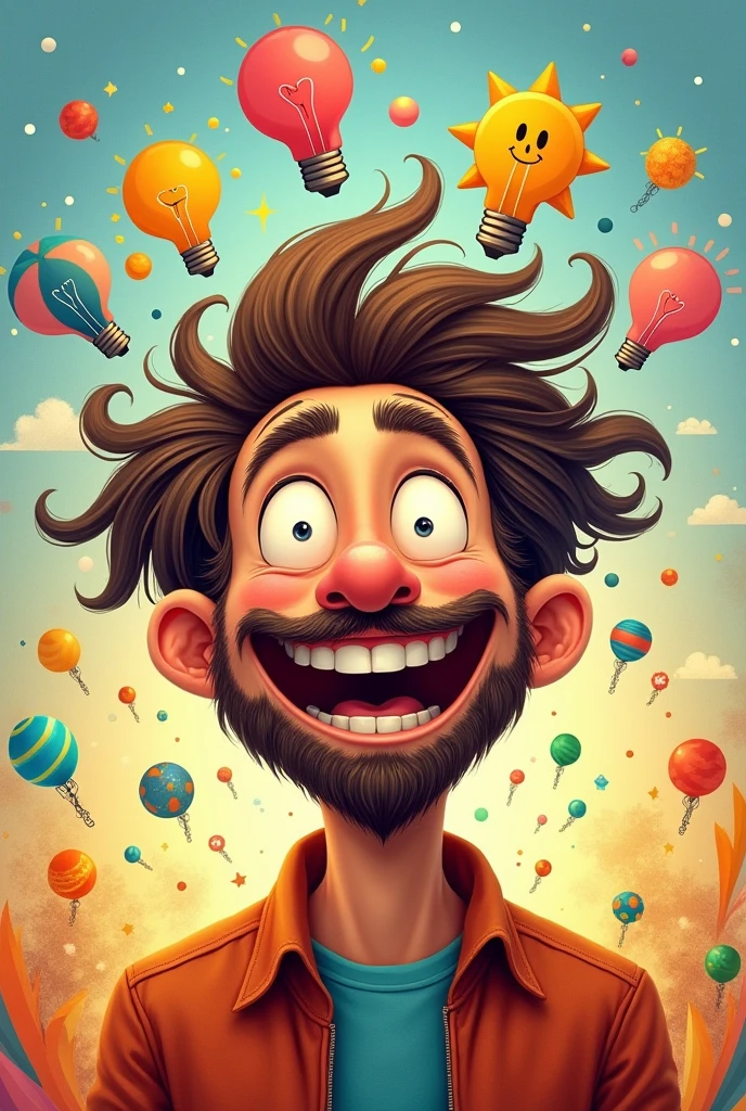 A man with many happy ideas