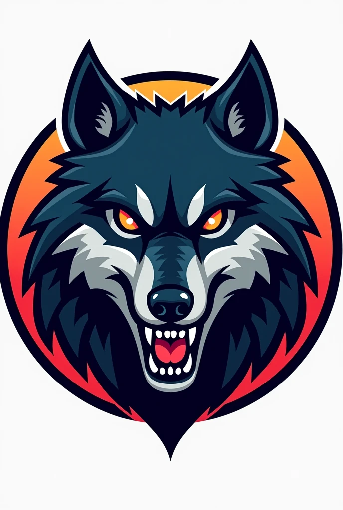 Create a soccer team logo with the name teen wolf round shield