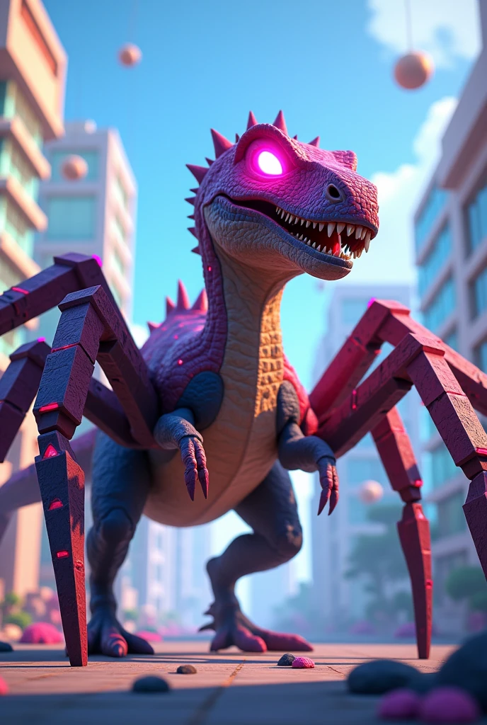 Dinosour spiderman as roblox