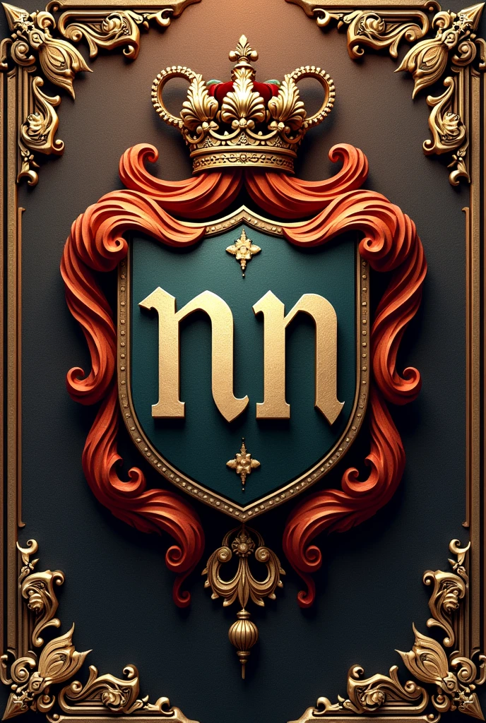 Create a coat of arms using the letters NM boots
