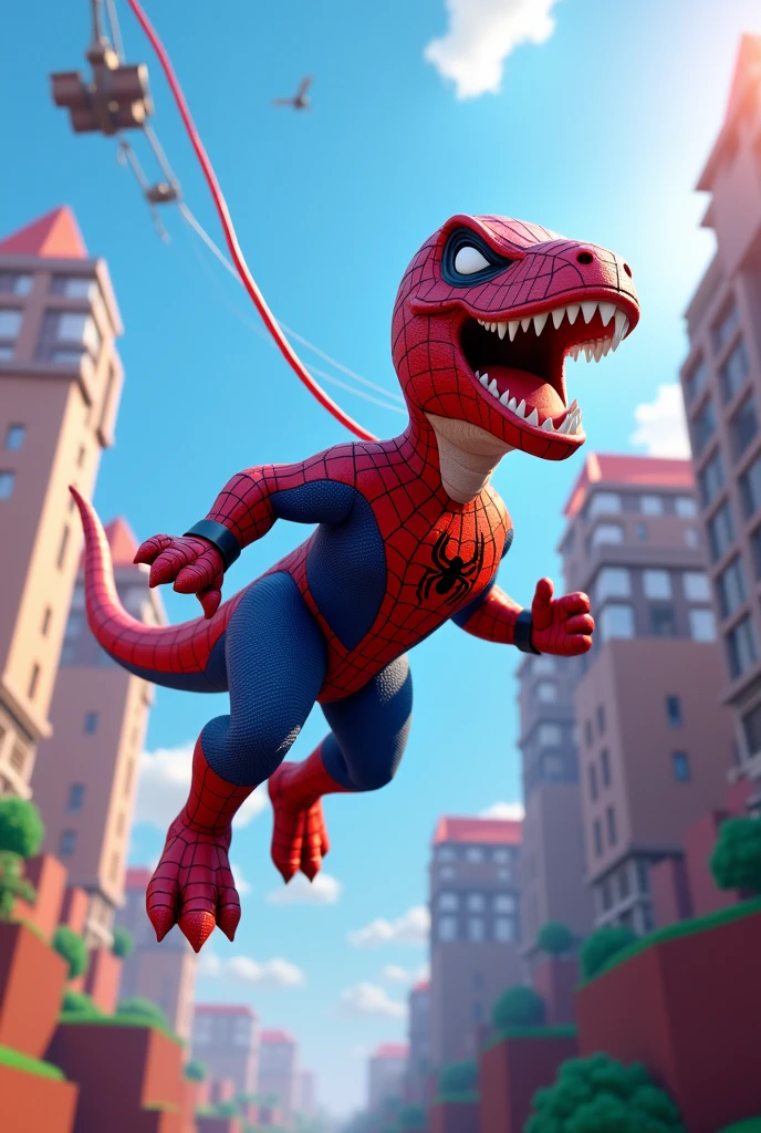 Dinosour as spiderman roblox