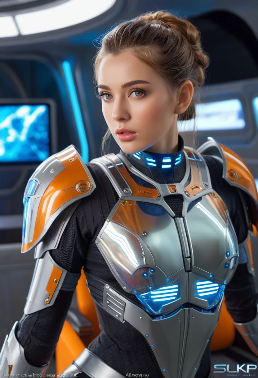 (best quality,4k,highres,masterpiece:1.2),ultra-detailed,(realistic,photorealistic:1.37), 1girl, (sci-fi futuristic transparent armor:1.4), sexy, expressive, ral-opal, on a spaceship, cameltoe, beautiful detailed eyes, beautiful detailed lips, extremely detailed face and eyes, long eyelashes, hkstyle, hair updo, , HDR, UHD, studio lighting, ultra-fine painting, sharp focus, physically-based rendering, extreme detail description, professional, vivid colors, bokeh, sci-fi, concept art