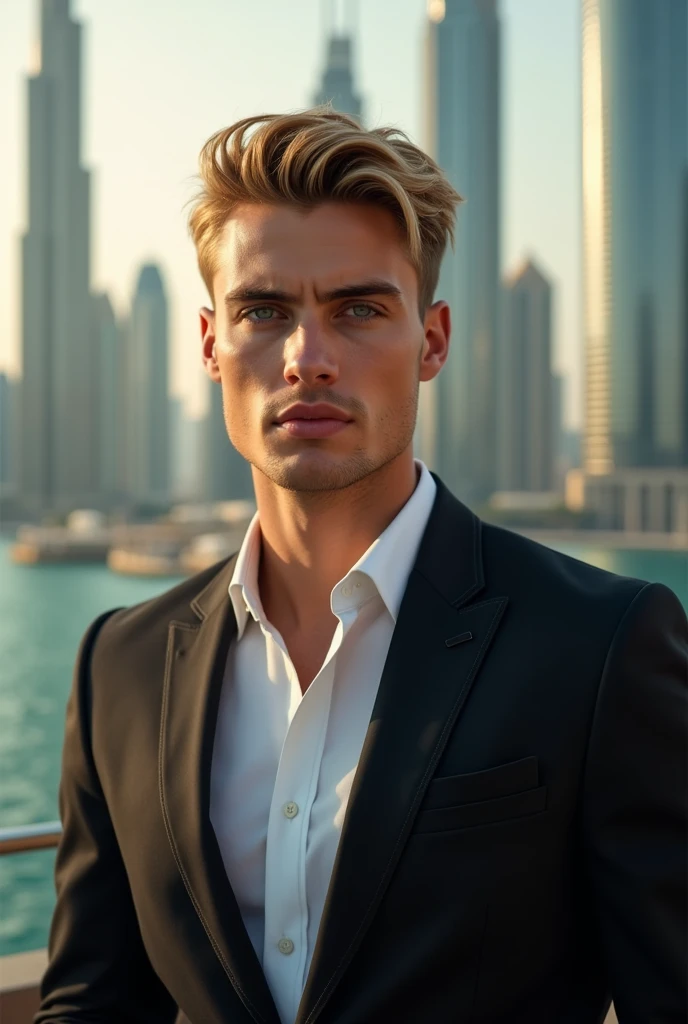 Man, 24 years, blonde, green eyes, billionaire in Dubai
