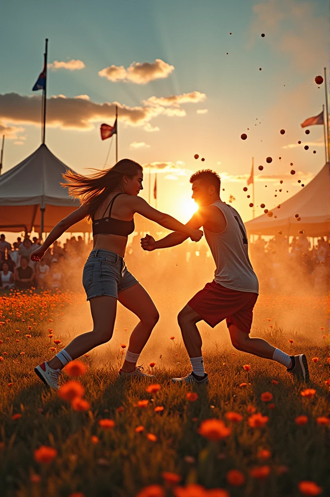 June festival with fight
