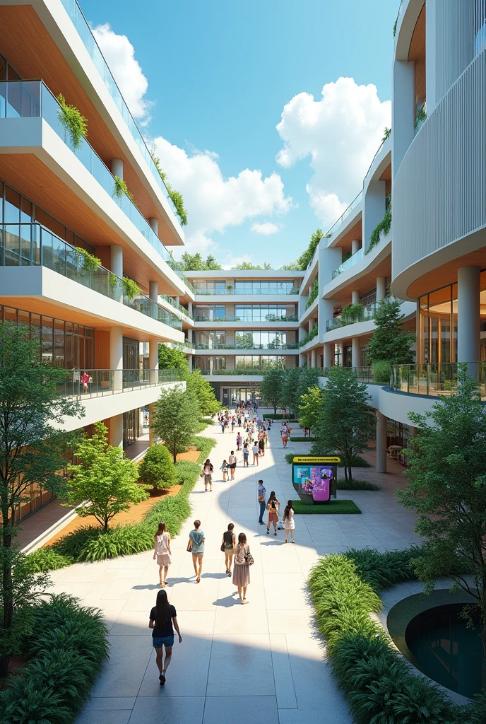 Modern University Campus