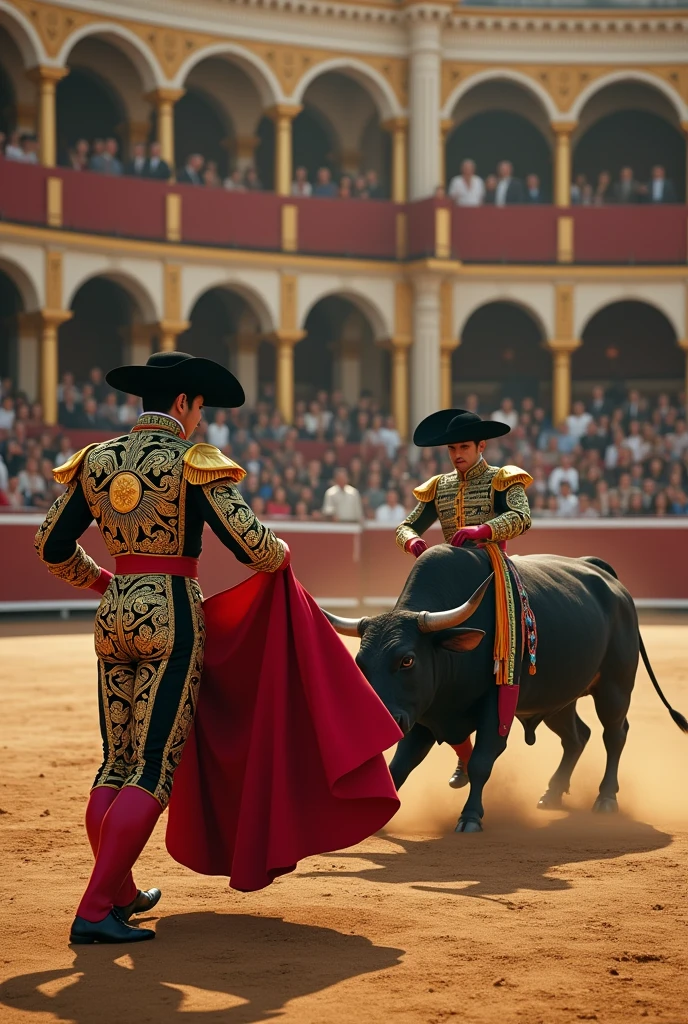 Carranza bullfighting club in gold and black