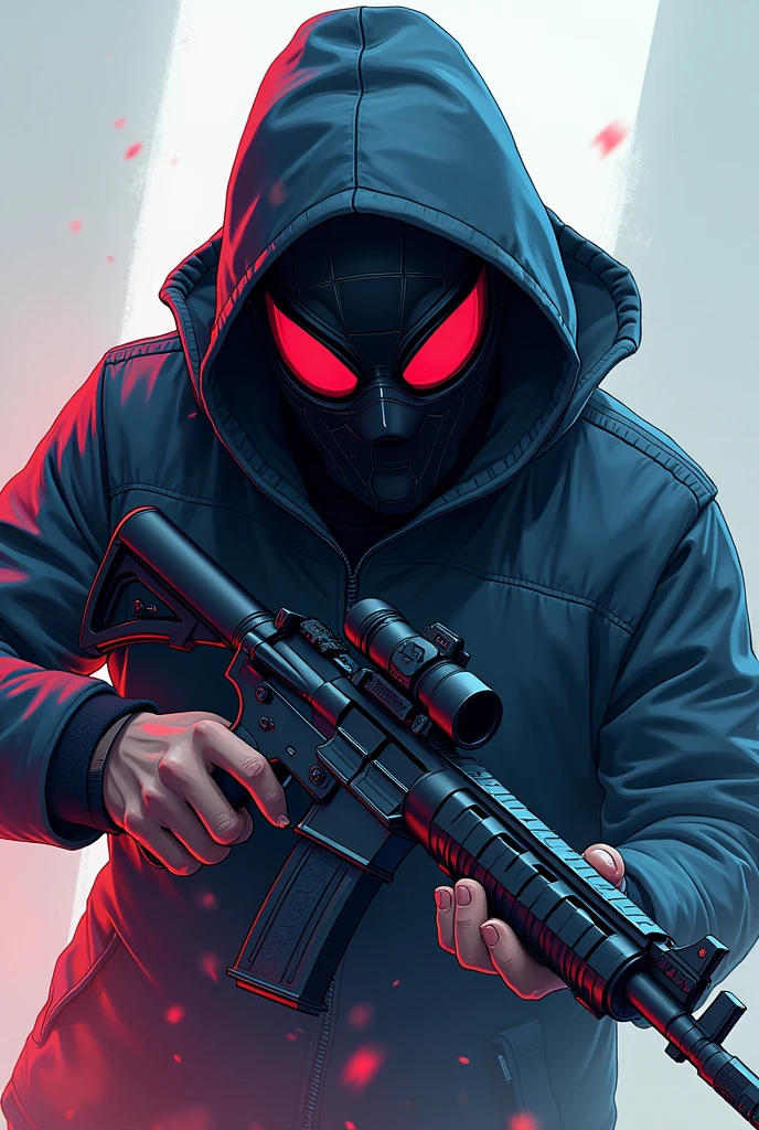 a logo of a male gamer playing cypher from valorant 