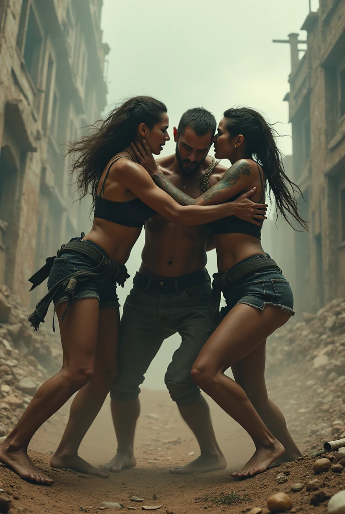 Women fighting over the last man on earth