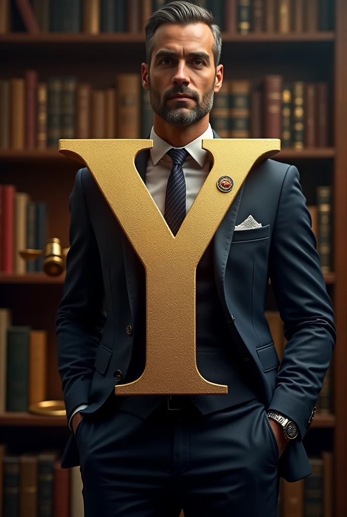 The letter Y with lawyer stuff 