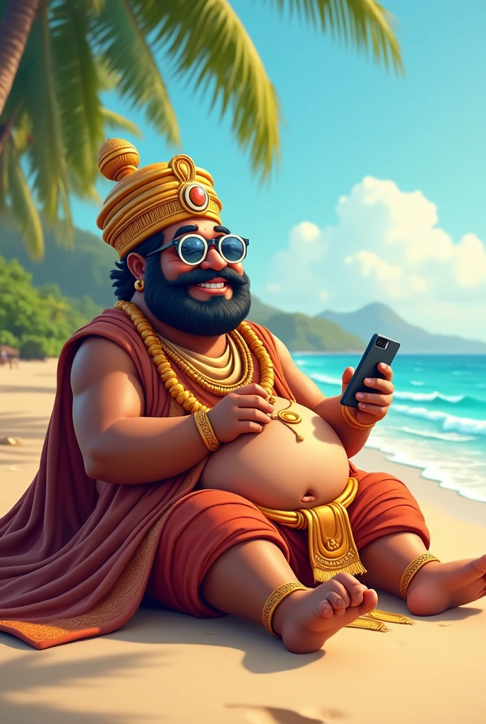 Kerala king Maveli happy sitting in a beach
Using mobile accessories
Belly fat body
Cooling glass