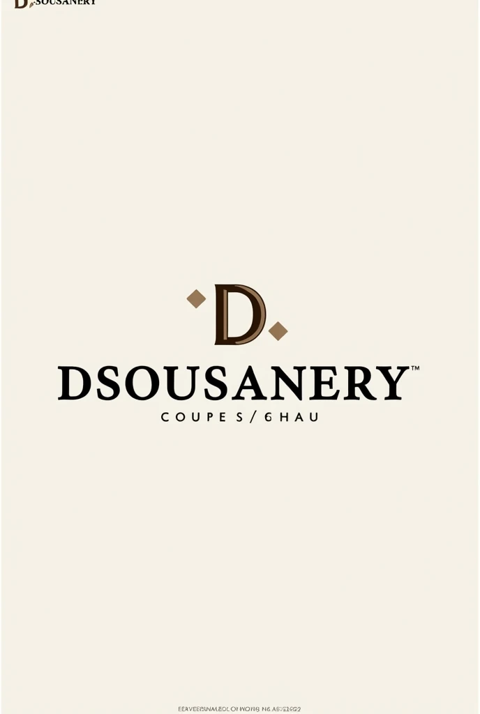 Create a written logo "DSOUSANERY" in capital letters and without changing the word and that it is a high standard professional now give me three options