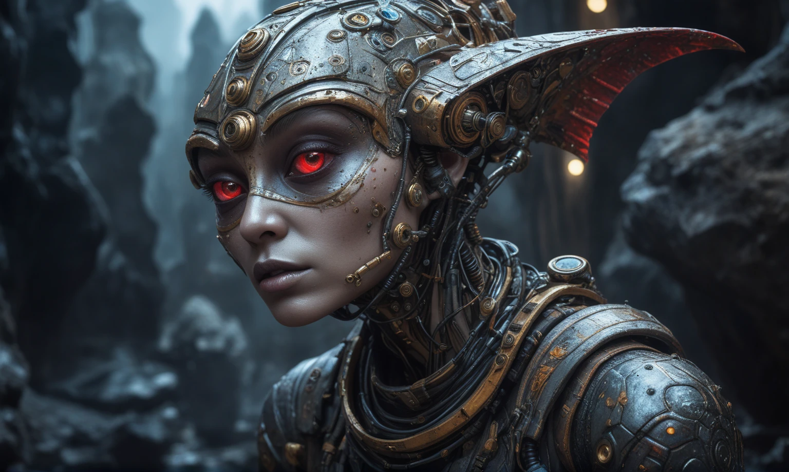 full body shot,beggar deep niobium paladium The Alien Entity,native italian babychild, wants eat,survival in criminal city of future, Technicolor,natural skin textures, hyper realism, hyper detailed,Extremely detailed,High contrast,Masterpiece,Realistic,Ultra Detailed, intricate details,realistic humid leather,extremly intricate,Epic Realistic, cinematic style,irina yermolova,high contrast,hdr,extremely detailed, deep night landscape,masterpiece,intricate details,faded,eyes extremely detailed, high detailed eyes,8k resolution,RAW,retina, Nikon Z9,China,orc,Li River ,Guangxi Zhuang of China,tkt style, pointed ears perfect, Elf，transition between two art styles, Ink painting to photorealism, Double contact, X-ray, Creative, vivid light, masterpiece, fantasy, Abstract, Surrealism, super detailed, high resolution, stop:35;(((creature with a spectral and ghostly appearance)). Her skin is pale, almost translucent,ancient rock paintings of the first people,sharkfish's leather,A Modern flat toon Crazy whit a Big ONE a Only Eye Robot USSR , and helmet Style, tongs in hands, Tv head, pinhead, camouflage , Ambient in a meteorite crater super detailed, junkie organic outfit , fashionable alien junkie, vespertine, futuristic glass, movie stile,mephisto,Light particles,,a hot air soars through the layers of clouds, revealing a colossal and enigmatic cityscape nestled within. The buildings in this ethereal city are adorned with intricate details and exude an aura of mystery. Above the cityscape, lend an enchanting touch to the scene. steampunk. The intricate mechanics create a sense of wonder and fascination, as if stepping into a dreamlike realism,Luis Duarte Art, Crimson Sci - Fi Mystique style, by Luis Duarte, Luis Duarte style, Space Art, Sci-Fic Art,  NijiExpress 3D v3, Kinetic Art, Datanoshing, Oilpainting, Ink v3, Splash style, Abstract Art, Abstract Tech, Cyber Tech Elements,  Metallic Effect
