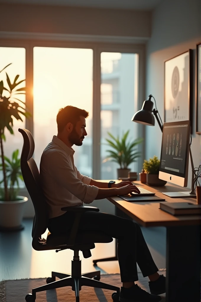 Create an cinematic and realistic image of Earning Money By doing some work as a freelancer I earned 50k to 1Lac per month by freelancing 4k, aspect ratio 16:9