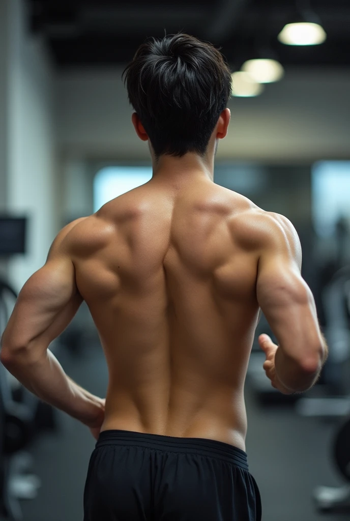 1boy、Photo Quality、Cute handsome man、Mash Hair、Japanese male, 、Completely naked、Full nudity、erection、Huge penis、Highest quality、Realistic、beautiful、Gym、Rear view of running on a treadmill、Completely naked、お尻丸出しのCompletely naked