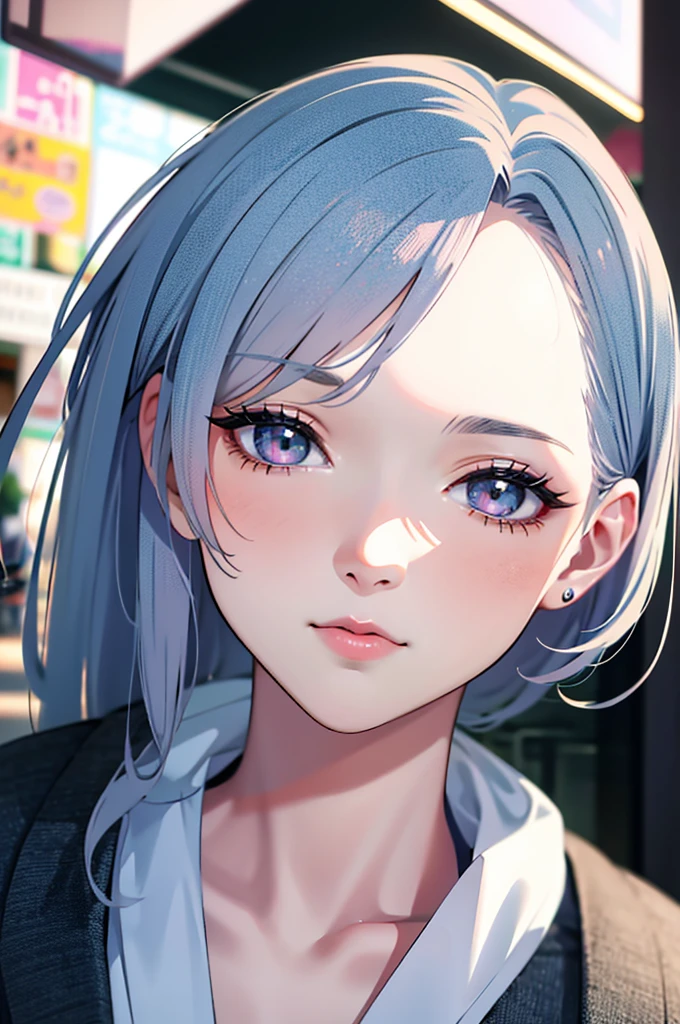 (best quality,4K,8ก,High resolution,Masterpiece:1.2),Very detailed,realistic,realistic:1.37,anime style,Eye Jewelry, Blush, , Mouth cover, Portrait of a young woman, Cute Girl, Cute face, Azure Archive Style,shining eyes, ( Beautiful and detailed facial expressions), School uniform, on the road, pastel colors,,Attractive and attractive,Fascinating atmosphere,SFW Pop Culture References, (Masterpiece:1,2), best quality, Masterpiece, High resolution, manuscript, วอลล์เปเปอร์ที่มีรายVery detailed, perfect lighting,(cg Very detailed:1.2),