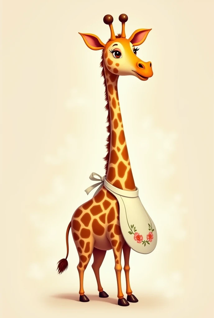 Sideways Giraffe with Apron
