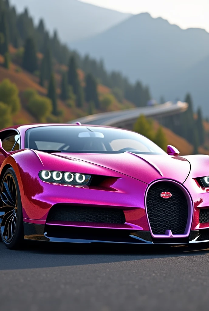 01 bugatti veyron rosado