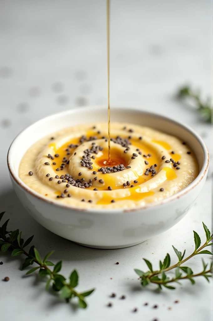 Appetizing porridge containing Chia