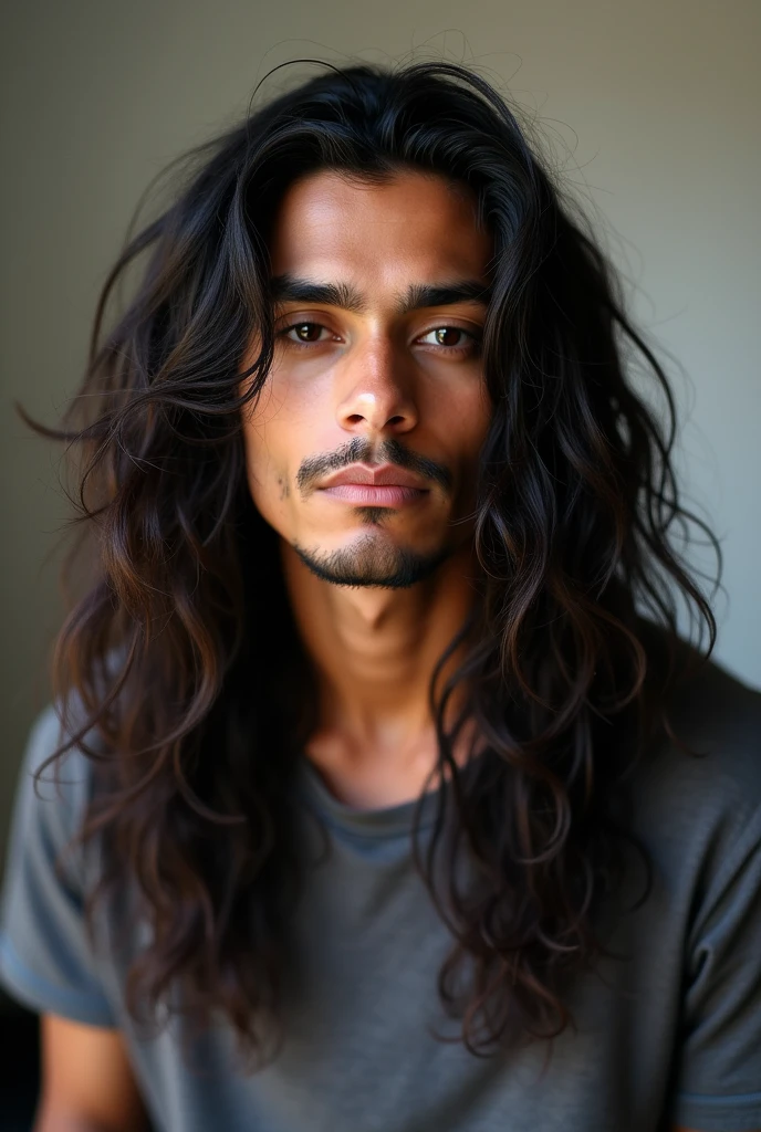 A Peruvian of 1.65 straight male who let his hair grow for months