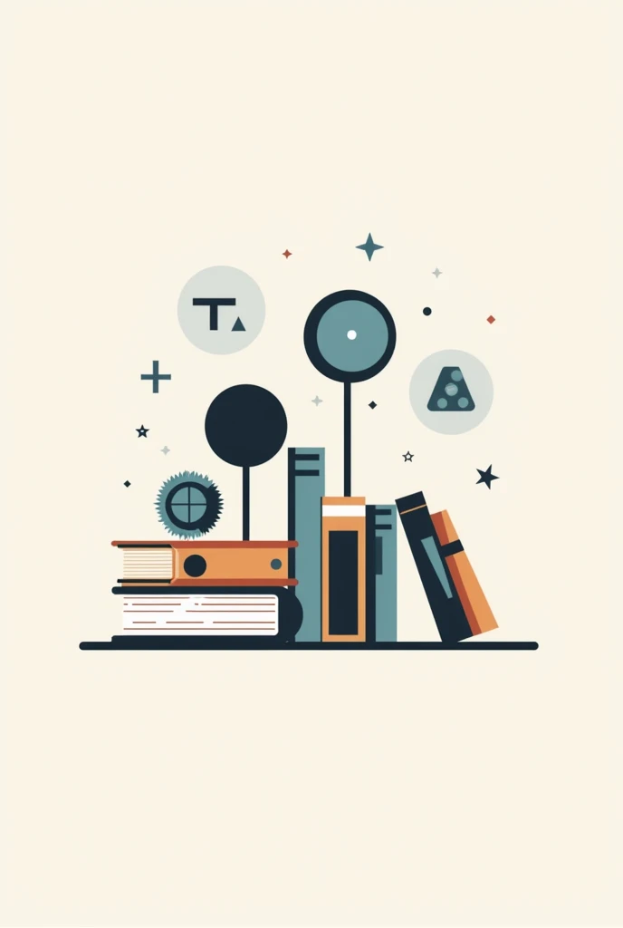 Create a pictogram for a toy library with simple and geometric elements 