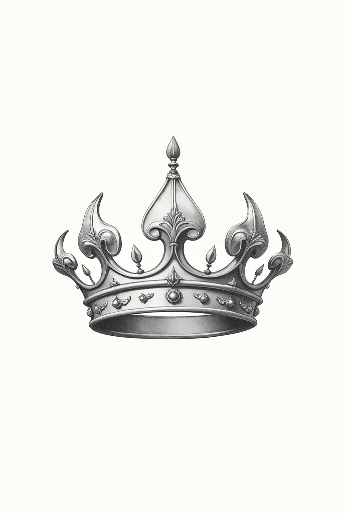 Simple royal crown drawing