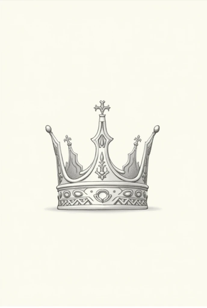 Simple royal crown drawing