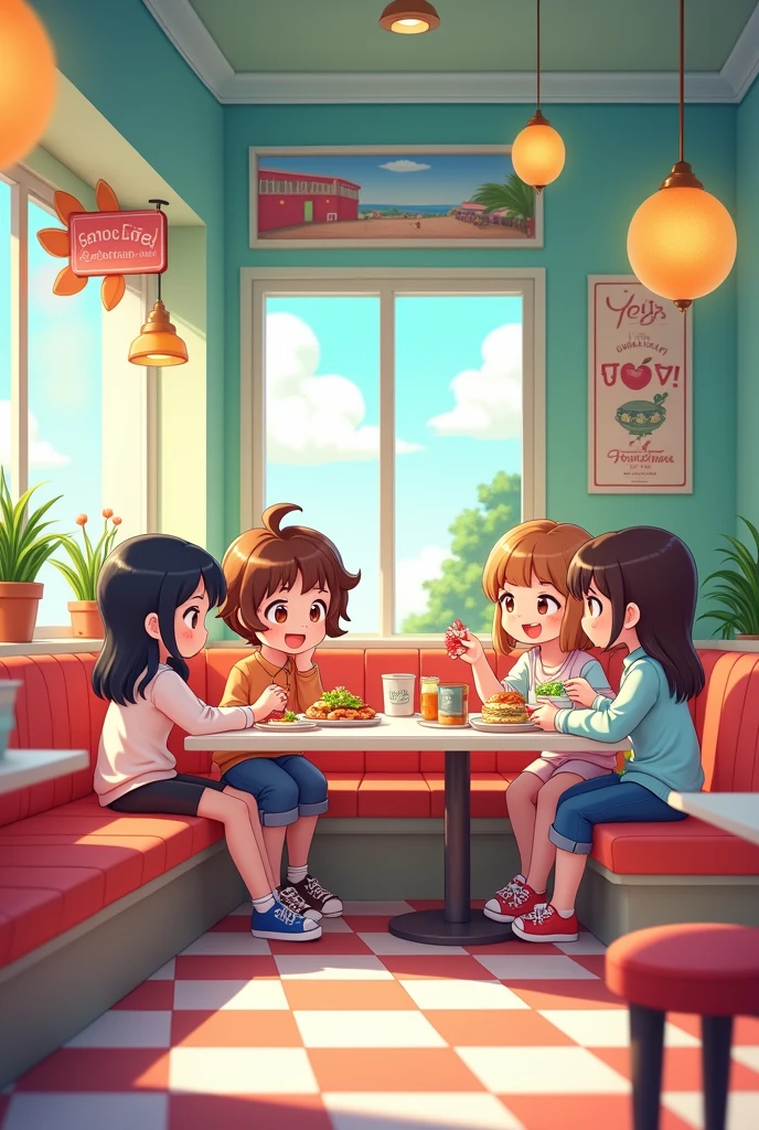 Make a gacha life restaurant background