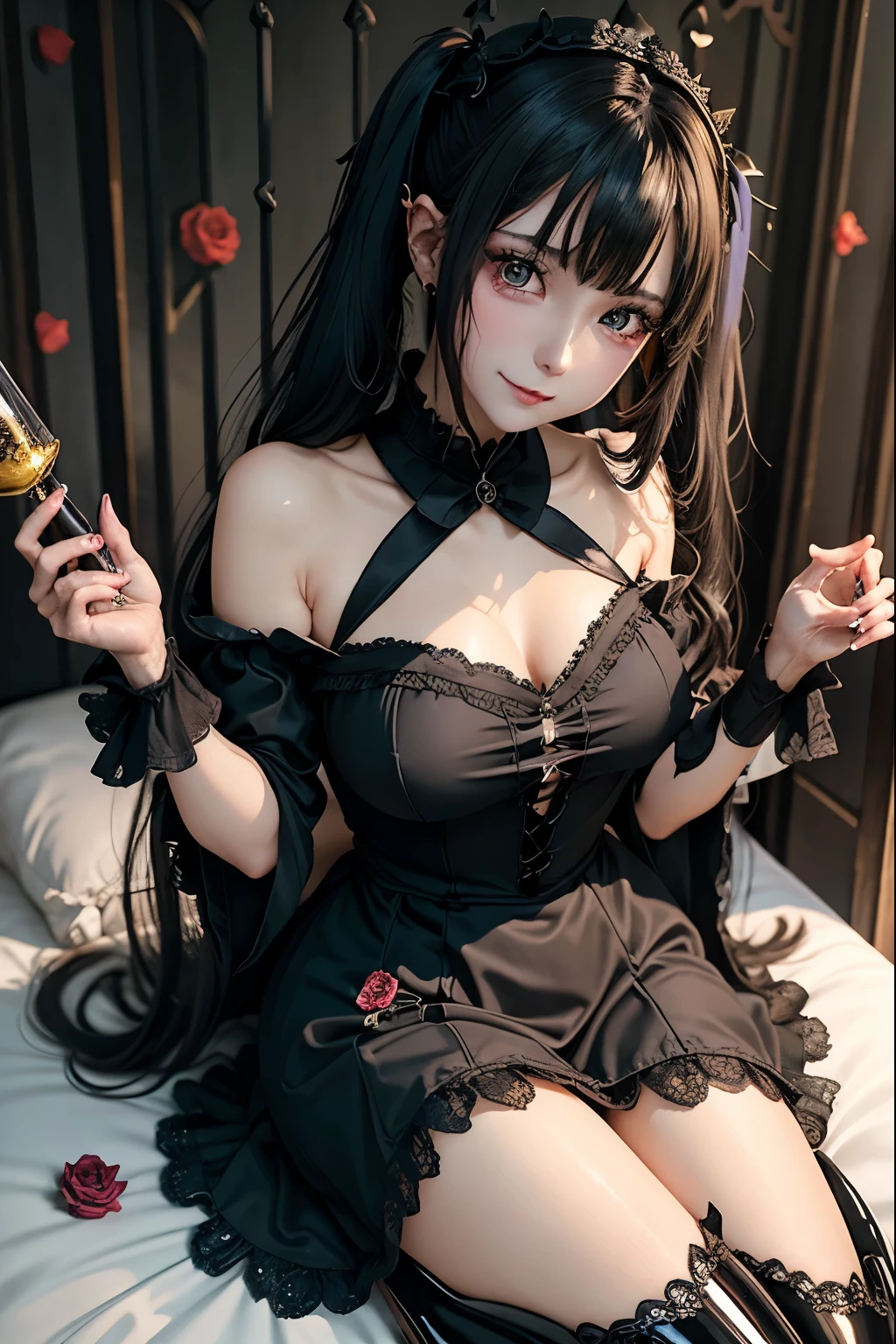 ハードなDark Gothicメイク、Black dark eyeshadow、sad、Good skin radiance、Dark Gothicメイク、Dark smile、palace、The beauty of fragrance、24-years-old、Expressions of intense sexual pleasure、Embarrassed look、Dark Gothic、Highest quality、Expression of sexual pleasure without pain、Drunk face、Purple maid outfit、mysterious、noble、Loving smile、Twin tail hair、Right eye is blue、Left eye is red、Super tempting pose、Platform heel shoes、Heavy makeup、Gothic Clothing、Silver Hair、Long Hair Straight Hair、Cute Gothic Dresses、Beautiful Face、Elegant face、Attractive face、Stained glassの背景、Chest glistening with sweat、The room is dark、goth long dress、Bell Sleeves、Wizard Sleeve、Decadent look、Sexually excited expression、Wet shiny thigh water、Thighs that are wet and shiny with oil、Background of a room full of roses、Sad look、Rose Maiden、The embroidery is pink、The dress has pink embroidery.、Thigh-high socks、Knee-high socks、Gentle expression、Dark black eyeshadow、Stained glassとバラの背景、Thighs are a little thin、Female Duo、Female couple、dark church background、Stained glass、Black metal world、Dark Castle、Dark Room、Slender body、gothic long dress、Victorian dress、Small breasts、The bed is covered with roses、Her thighs are shining with sweat、My body is wet and shiny、There is a lot of glitter on the thighs、I am sweating、My thighs are sticky with sweat.、My thighs are glistening with sweat、My whole body is sweaty and shiny、I sweated a lot.、My thighs are sweaty、My wet thighs are glistening with sweat.、There is a lot of sweat shining all over my body、Slender body、Sit on the bed、Beautiful legs、Outstretched legs、Hands on the bed、Super beautiful straight hair、Straight hair to the ends、Straight Perm Hair、Show off your glamorous thighs、Ass on the bed、Sitting with legs wide apart、Thighs are a little glamorous、facial expressions during masturbation、Transcendent fair skin、Small breasts、