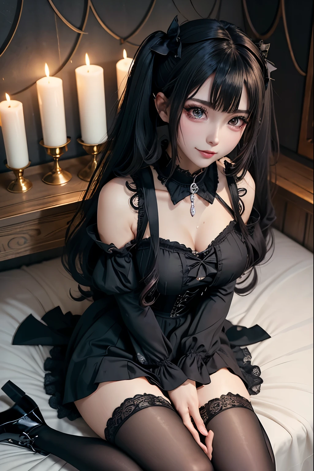 ハードなDark Gothicメイク、Black dark eyeshadow、sad、Good skin radiance、Dark Gothicメイク、Dark smile、palace、The beauty of fragrance、24-years-old、Expressions of intense sexual pleasure、Embarrassed look、Dark Gothic、Highest quality、Expression of sexual pleasure without pain、Drunk face、Purple maid outfit、mysterious、noble、Loving smile、Twin tail hair、Right eye is blue、Left eye is red、Super tempting pose、Platform heel shoes、Heavy makeup、Gothic Clothing、Silver Hair、Long Hair Straight Hair、Cute Gothic Dresses、Beautiful Face、Elegant face、Attractive face、Stained glassの背景、Chest glistening with sweat、The room is dark、goth long dress、Bell Sleeves、Wizard Sleeve、Decadent look、Sexually excited expression、Wet shiny thigh water、Thighs that are wet and shiny with oil、Background of a room full of roses、Sad look、Rose Maiden、The embroidery is pink、The dress has pink embroidery.、Thigh-high socks、Knee-high socks、Gentle expression、Dark black eyeshadow、Stained glassとバラの背景、Thighs are a little thin、Female Duo、Female couple、dark church background、Stained glass、Black metal world、Dark Castle、Dark Room、Slender body、gothic long dress、Victorian dress、Small breasts、The bed is covered with roses、Her thighs are shining with sweat、My body is wet and shiny、There is a lot of glitter on the thighs、I am sweating、My thighs are sticky with sweat.、My thighs are glistening with sweat、My whole body is sweaty and shiny、I sweated a lot.、My thighs are sweaty、My wet thighs are glistening with sweat.、There is a lot of sweat shining all over my body、Slender body、Sit on the bed、Beautiful legs、Outstretched legs、Hands on the bed、Super beautiful straight hair、Straight hair to the ends、Straight Perm Hair、Show off your glamorous thighs、Ass on the bed、Sitting with legs wide apart、Thighs are a little glamorous、facial expressions during masturbation、Transcendent fair skin、Small breasts、