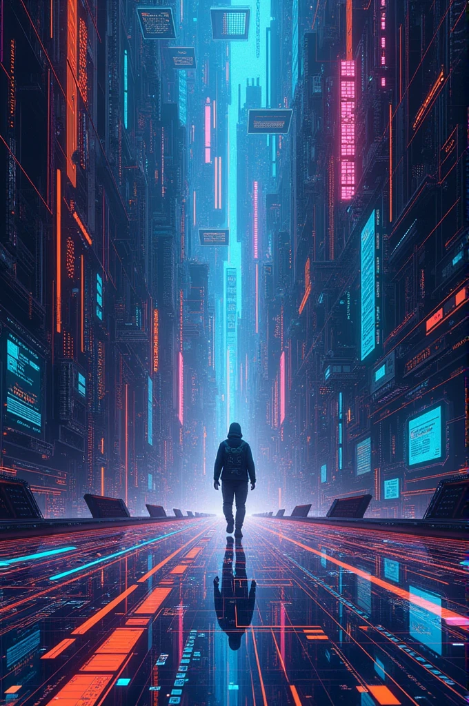 Images or drawings about cyberspace to make in a notebook