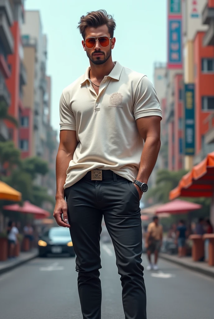 Streetwear clothing urban polo for men
