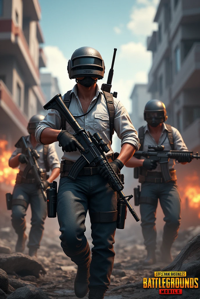 Pubg mobile with the phrase Kill Thieves in the image