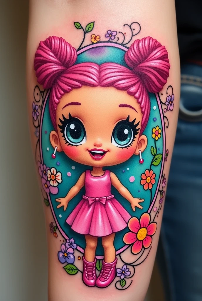 tatuagem da Polly pocket 