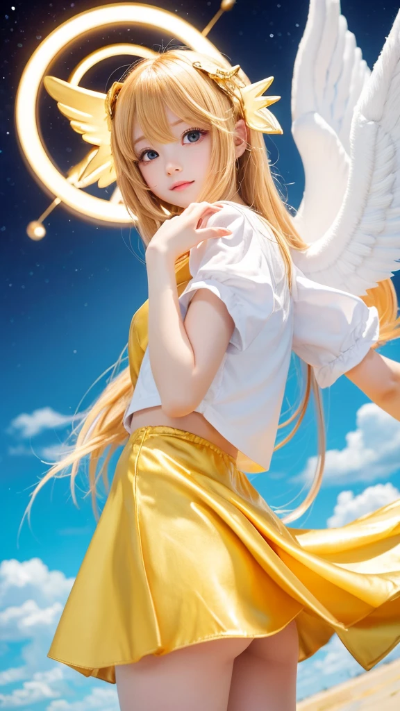 Golden dolphin cute Angel Halo Anime characters