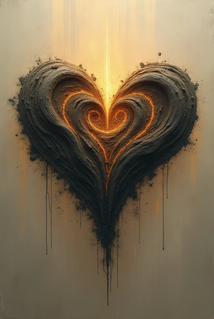 Holy mud , art abstraction logo heart magic discipline