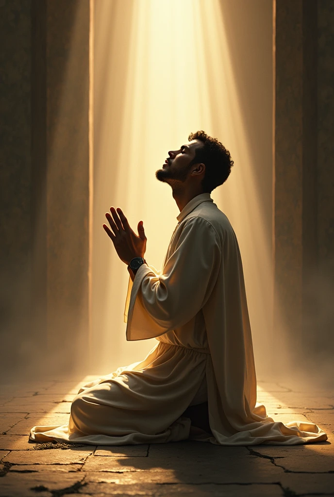 a man praying
