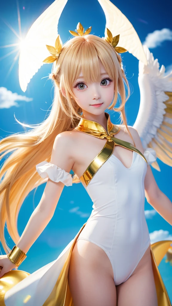 Golden dolphin cute Angel Halo Anime characters