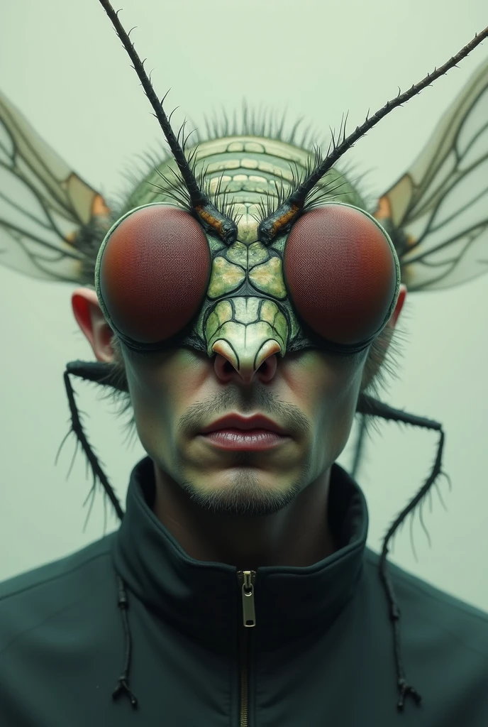 An image of Elon Musk with a fly face