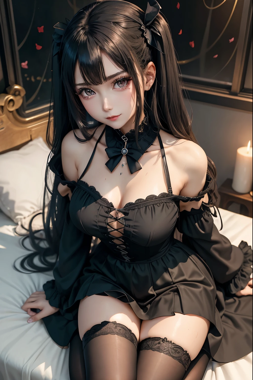 ハードなDark Gothicメイク、Black dark eyeshadow、sad、Good skin radiance、Dark Gothicメイク、Dark smile、palace、The beauty of fragrance、24-years-old、Expressions of intense sexual pleasure、Embarrassed look、Dark Gothic、Highest quality、Expression of sexual pleasure without pain、Drunk face、Purple maid outfit、mysterious、noble、Loving smile、Twin tail hair、Right eye is blue、Left eye is red、Super tempting pose、Platform heel shoes、Heavy makeup、Gothic Clothing、Silver Hair、Long Hair Straight Hair、Cute Gothic Dresses、Beautiful Face、Elegant face、Attractive face、Stained glassの背景、Chest glistening with sweat、The room is dark、goth long dress、Bell Sleeves、Wizard Sleeve、Decadent look、Sexually excited expression、Wet shiny thigh water、Thighs that are wet and shiny with oil、Background of a room full of roses、Sad look、Rose Maiden、The embroidery is pink、The dress has pink embroidery.、Thigh-high socks、Knee-high socks、Gentle expression、Dark black eyeshadow、Stained glassとバラの背景、Thighs are a little thin、Female Duo、Female couple、dark church background、Stained glass、Black metal world、Dark Castle、Dark Room、Slender body、gothic long dress、Victorian dress、Small breasts、The bed is covered with roses、Her thighs are shining with sweat、My body is wet and shiny、There is a lot of glitter on the thighs、I am sweating、My thighs are sticky with sweat.、My thighs are glistening with sweat、My whole body is sweaty and shiny、I sweated a lot.、My thighs are sweaty、My wet thighs are glistening with sweat.、There is a lot of sweat shining all over my body、Slender body、Sit on the bed、Beautiful legs、Outstretched legs、Hands on the bed、Super beautiful straight hair、Straight hair to the ends、Straight Perm Hair、Show off your glamorous thighs、Ass on the bed、Sitting with legs wide apart、Thighs are a little glamorous、facial expressions during masturbation、Transcendent fair skin、Small breasts、