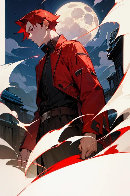1 red haired man under the moonlight