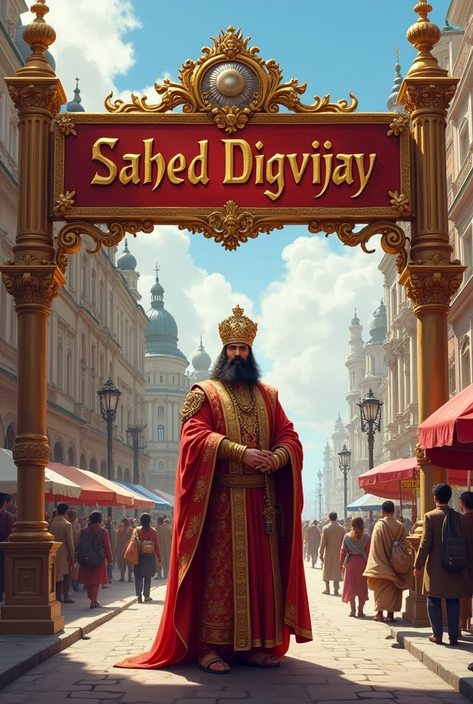 Indian king sahed digvijay ranjith singh street with his name board in poland