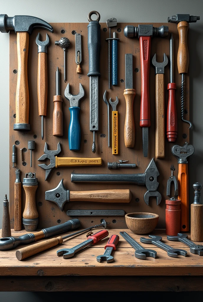 Table containing tools inside