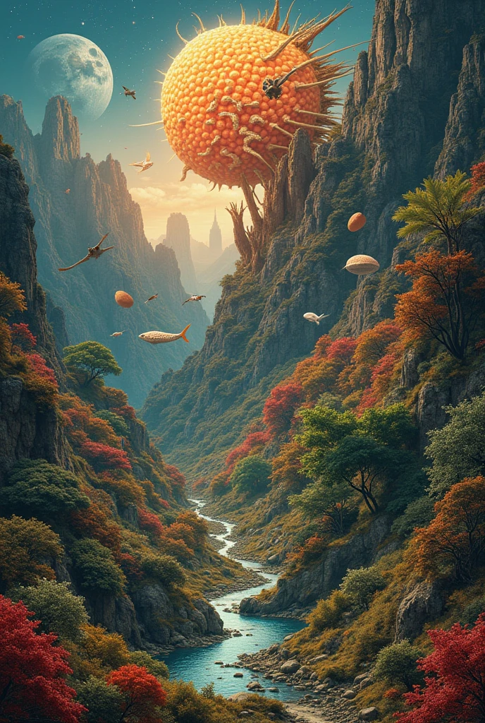 Create a 12-image collage about evolution